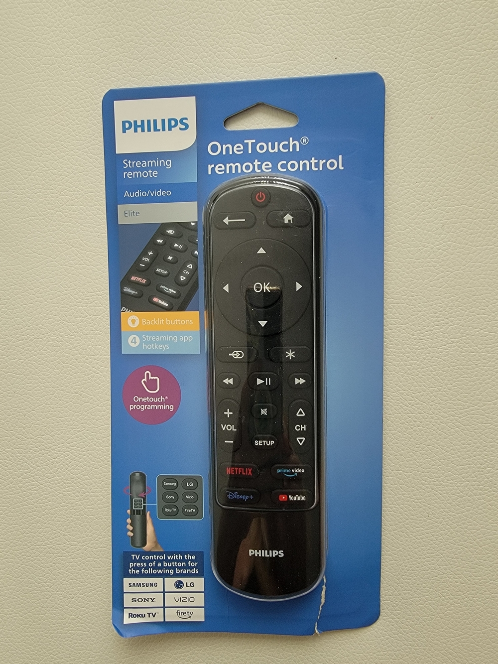 Philips OneTouch Remote Control - Elite, Streaming Remote